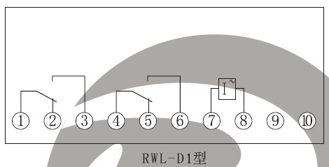 RWL-D内部接线（正视图）