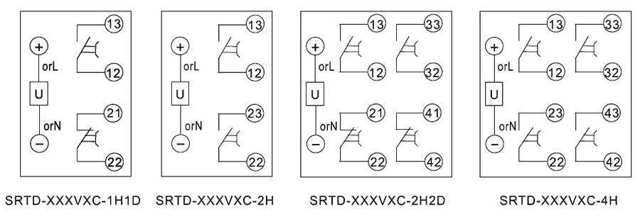 SRTD-220VDC-2H内部接线图