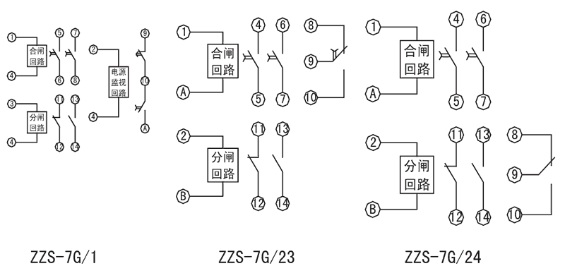 ZZS-7G/24内部接线图