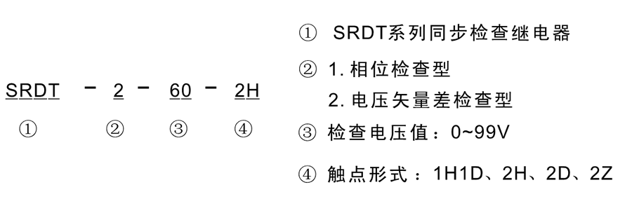 SRDT-1-60-2H选型说明